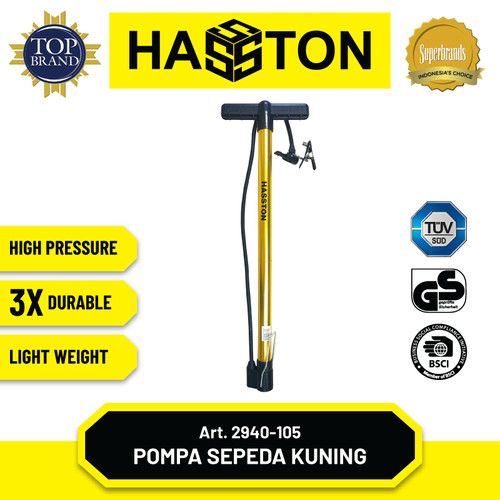 [EZM.1190517] Hasston Pompa Sepeda Tabung Body Aluminium Silver (2940-105)