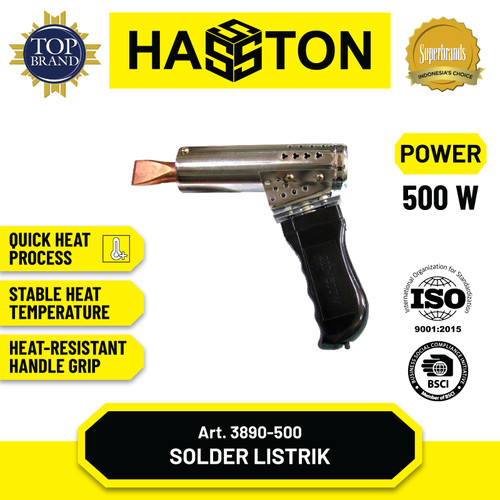 [EZM.1190520] Hasston Solder Listrik Handle Plastik 500 Watt (3890-500)