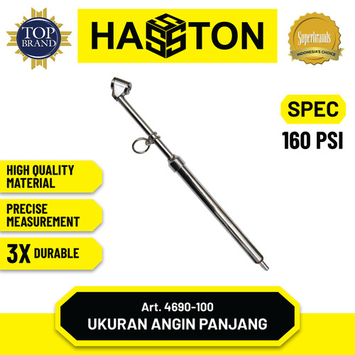 [EZM.1190525] Hasston Alat Ukur Angin Ban 200 PSI Panjang / Tire Gauge (4690-200)