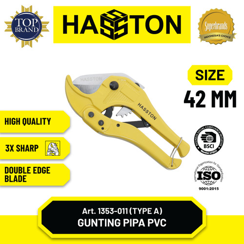 [EZM.1190529] Hasston Gunting Pipa PVC 42mm / PVC Pipe Cutter (1353-011)