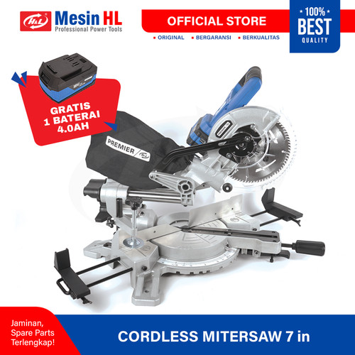 [EZM.8600164] HL Mesin Potong Aluminium / Cordless Miter Saw 7" CMS 232 Sliding