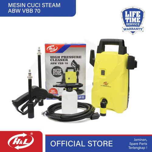 [EZM.8600190] Mesin Cuci Steam / Jet Cleaner ABW VBB 70 (Paket Bundling)