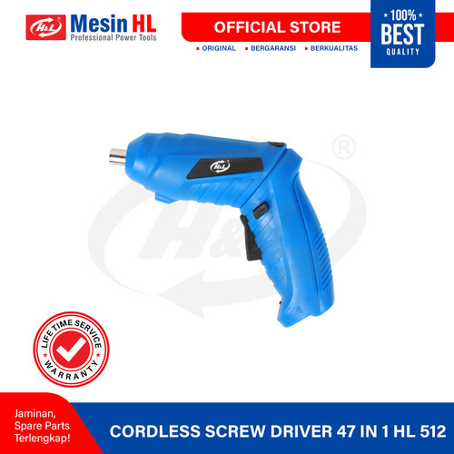 [EZM.8600202] HL Mesin Bor Obeng Cordless Mini / Cordless Screwdriver 47in1 HL 512