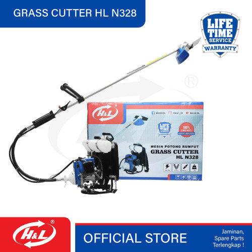 [EZM.8600345] HL Mesin Potong Rumput Gendong 2 Tak / Grass Cutter HL N328