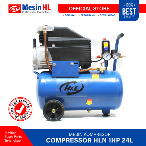 [EZM.8600372] HL Mesin Kompresor Angin N1HP 24Liter
