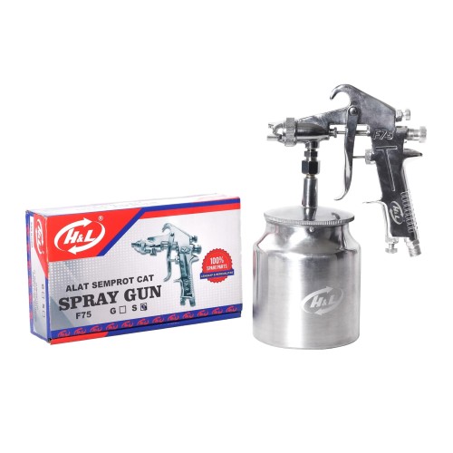 [EZM.8600858] HL Spray Gun F75S H&L + Tabung Bawah
