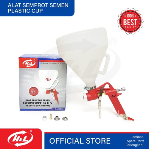 [EZM.8601125] HL Alat Semprot Semen / Cement Gun Plastic Cup