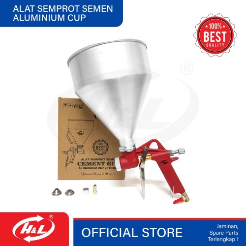 [EZM.8600875] HL Alat Semprot Semen / Cement Gun Aluminium Cup