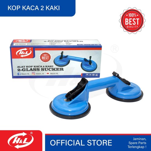 [EZM.8600894] HL Kop Kaca 2 Kaki / 2 Glass Sucker (Double)