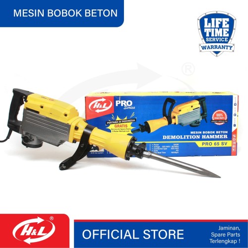[EZM.8600915] HL Mesin Bor Bobok Beton / Demolition Hammer PRO 65 SV