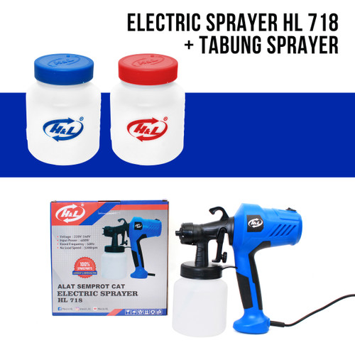 [EZM.8600958] HL 718 Electric Sprayer / Alat Semprot Cat Elektrik