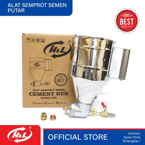 [EZM.8600964] HL Alat Semprot Semen / Cement Gun Putar
