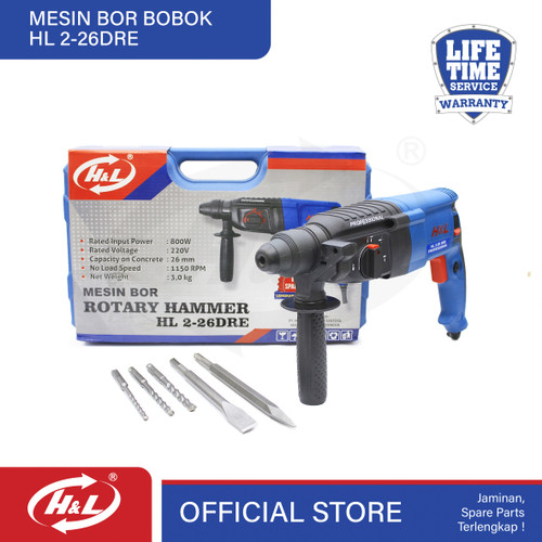[EZM.8601005] HL Mesin Bor Bobok / Rotary Hammer HL 2-26 DRE