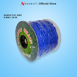 RANTAI PVC 8 MM X 30 METER WARNA BIRU NANKAI