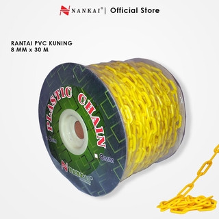 [EZM.8700049] RANTAI PVC 8 MM X 30 METER WARNA KUNING NANKAI