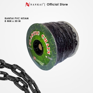 [EZM.8700051] RANTAI PVC 8 MM X 30 METER WARNA HITAM NANKAI