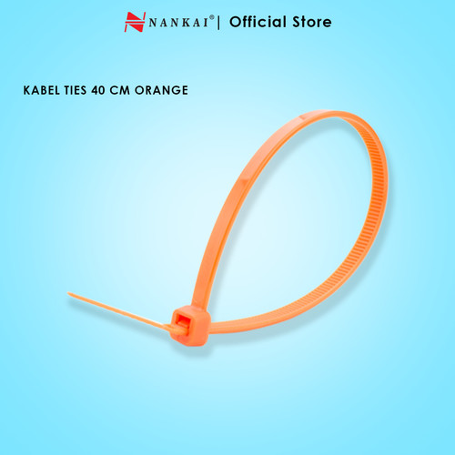 [EZM.8700100] Kabel Ties Orange ukuran 40 cm - isi 100 pcs Nankai