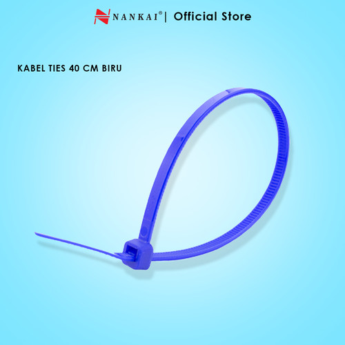 [EZM.8700101] Kabel Ties Biru ukuran 40 cm - isi 100 pcs Nankai