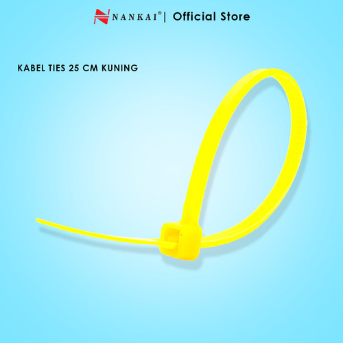 [EZM.8700111] Kabel Ties Kuning ukuran 25 cm - isi 100 pcs Nankai
