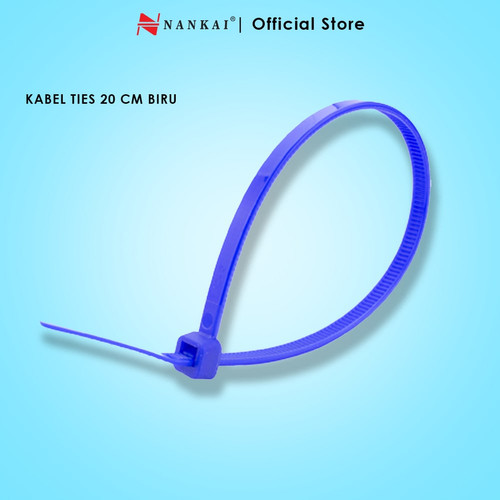 [EZM.8700115] Kabel Ties Biru ukuran 20 cm - isi 100 pcs Nankai
