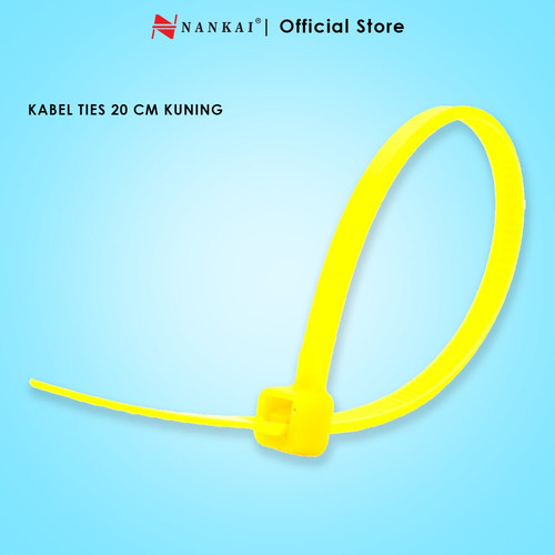 [EZM.8700116] Kabel Ties Kuning ukuran 20 cm - isi 100 pcs Nankai