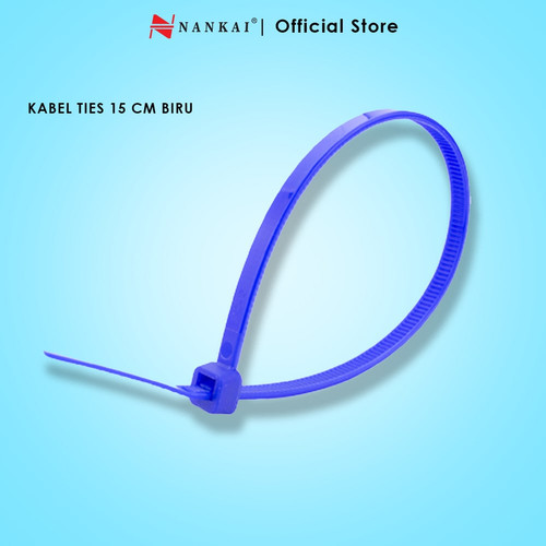 [EZM.8700118] Kabel Ties Biru ukuran 15 cm - isi 100 pcs Nankai