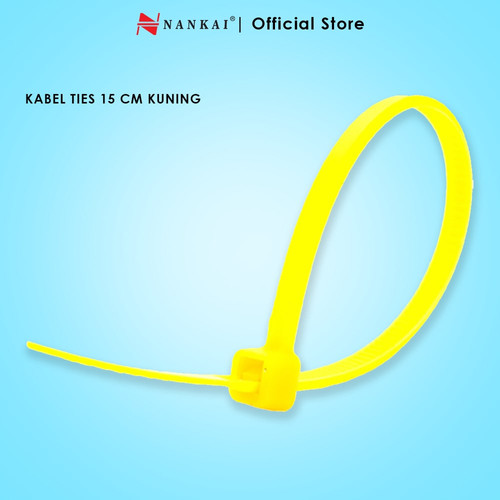 [EZM.8700120] Kabel Ties Kuning ukuran 15 cm - isi 100 pcs Nankai