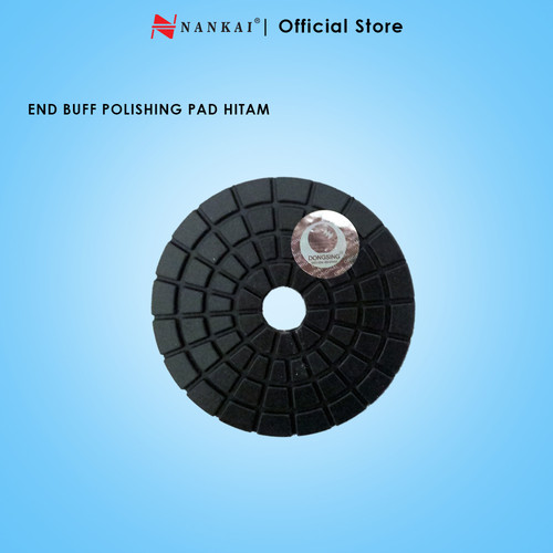 [EZM.8700165] End Buff Polishing Pad 4 inch Black Murah Dongsing Tools