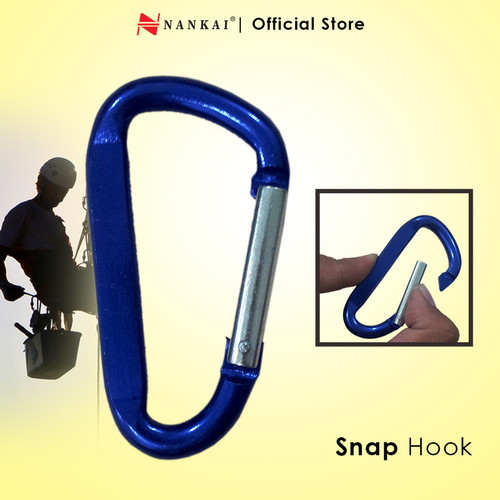 [EZM.8700234] Gantungan Kunci Carabiner 6x60(5 pcs) Biru Nankai