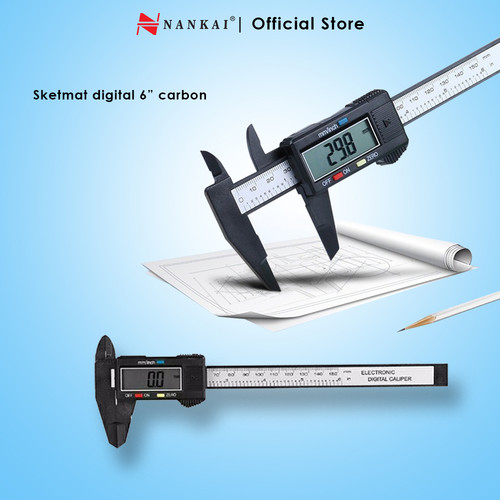 [EZM.8700289] Sigmat / Sketmat / Jangka Sorong Digital 6" Carbon Nankai