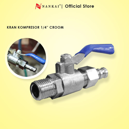 [EZM.8700350] Keran Kompresor 1/4" Croom Nankai