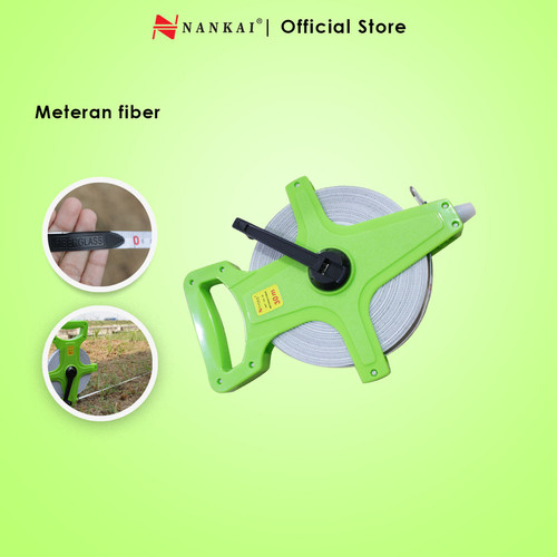 [EZM.8700356] Meteran Tancap Fiber 30 Meter Nankai