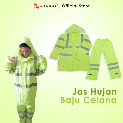 [EZM.8700358] Jas Hujan Baju & Celana Nankai