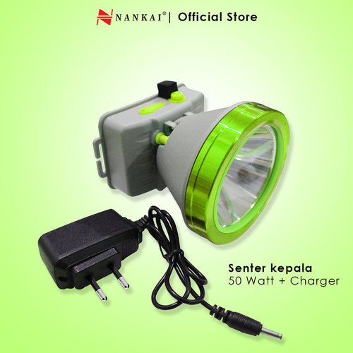[EZM.8700373] Senter Kepala LED 50 Watt + Charger