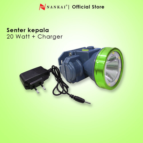 [EZM.8700375] Senter Kepala LED 20 Watt + Charger