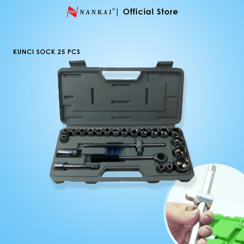 [EZM.8700380] KUNCI SOCKET SET 25 PC NANKAI
