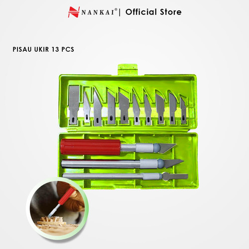[EZM.8700390] Pisau Ukir 13 Pcs Nankai