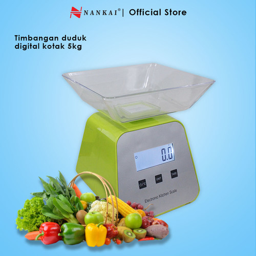 [EZM.8700434] Timbangan Duduk Digital Kotak 5 Kg Nankai