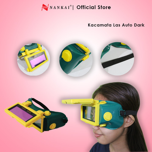 [EZM.8700449] Kacamata Safety Las Buka Tutup Auto Dark Nankai