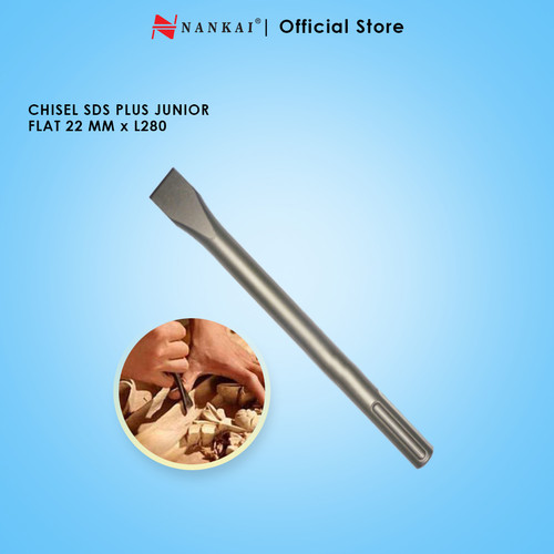 [EZM.8700505] Chisel SDS Plus Pipih 22mm x L280 Junior