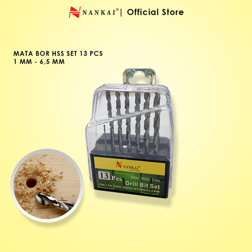[EZM.8700541] Mata Bor Besi HSS Set 13 Pcs Nankai