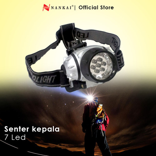 [EZM.8700577] Senter Kepala / Head Lamp 7 LED Nankai
