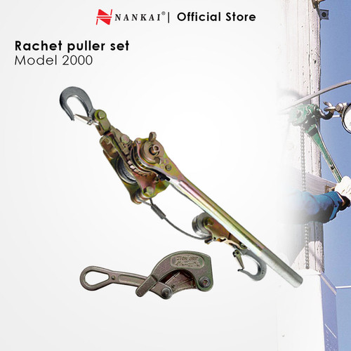 [EZM.8700578] Tarikan Kabel / Rachet Puller + Kodokan / Wire Grip 2 Ton Nankai