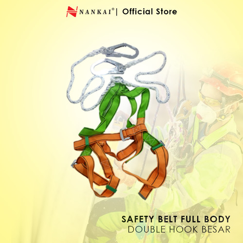 [EZM.8700612] Safety Harness / Sabuk Pengaman Full Body Double Hook Besar Nankai