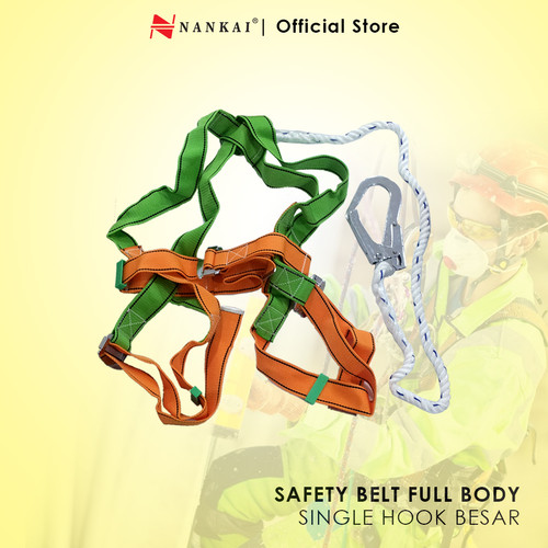 [EZM.8700613] Safety Harness / Sabuk Pengaman Full Body Single Hook Besar Nankai