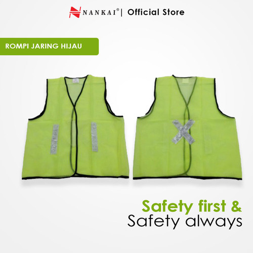 [EZM.8700625] Rompi Safety Proyek Pengaman Jaring Hijau Nankai