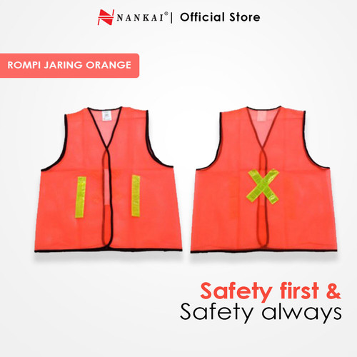 [EZM.8700626] Rompi Safety Proyek Pengaman Jaring Orange Nankai