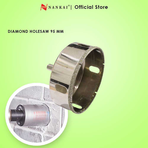 [EZM.8700665] Nankai Mata Bor Pembolong Kaca / Diamond Holesaw 95Mm