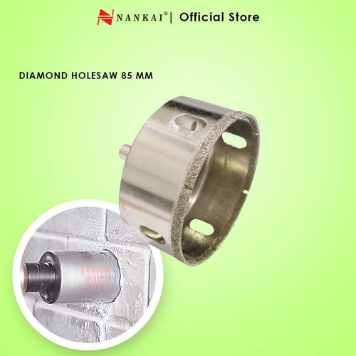 [EZM.8700667] Nankai Mata Bor Pembolong Kaca / Diamond Holesaw 85Mm