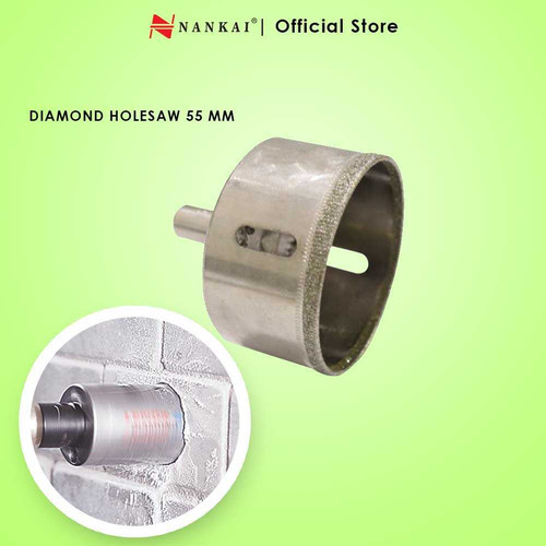 [EZM.8700671] Nankai Mata Bor Pembolong Kaca / Diamond Holesaw 55Mm